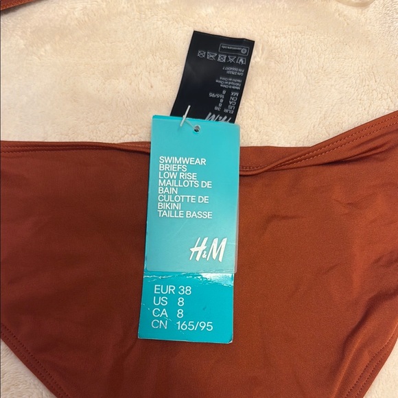 H&M Brown Bikini Cheeky Cut with Metal Accents - Picture 6 of 7